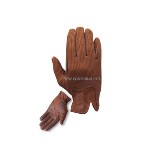 Guantes ecuestres con pantalla táctil para mujer, guantes de poliéster con carcasa de cuero, el mejor agarre, ligeros, Palm Tech, para montar a caballo, venta al por mayor - Product Image 1