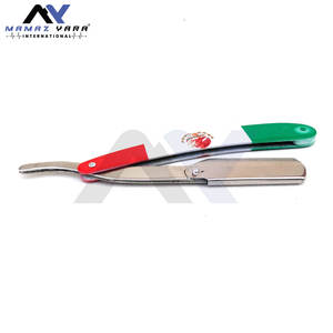 Navaja de Afeitar Clásica para Afeitado en Húmedo con Mango de Bandera Mexicana, Navajas de Afeitar Rectas de Calidad Superior, Navajas Personalizadas - Product Image 3