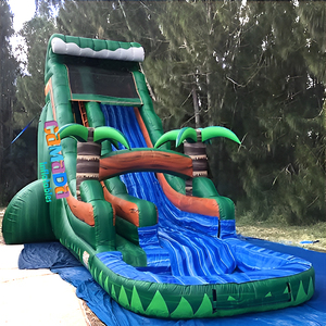 Grand toboggan gonflable aquatique, château gonflable géant avec toboggan aquatique, toboggan aquatique Blue <span class=keywords><strong>Crush</strong></span> et piscine - Product Image 5