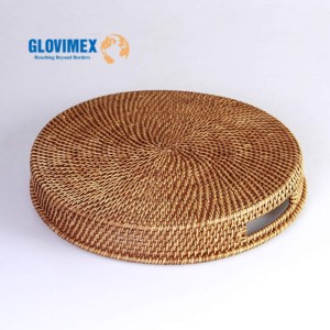 Bandejas para velas de frutas de ratán de bambú, bandejas de almacenamiento para servir, tamaño personalizado, Color, comedor, decoración del hogar - Product Image 2