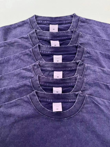 T-shirt personnalisé lavé à l'acide pour hommes Oversize Plus Size Heavyweight 100% Cotton Worsted Blank Street Style Vintage Design Long - Product Image 6