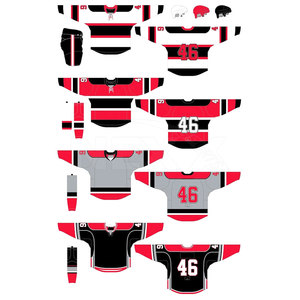 Conjuntos de Equipación de Hockey sobre Hielo Sublimados, Transpirables, Hechos en Pakistán, con Colores y Logotipo Personalizados, Material Duradero - Product Image 5