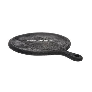 Tabla de cortar de madera con acabado negro, tamaño personalizado, bloque de cortar hecho a mano, nueva tabla de cortar clásica y elegante - Product Image 1