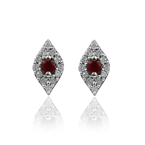 Boucle d'oreille en argent sterling 925 avec pierres précieuses naturelles personnalisées à bon prix, zircon rubis et pierres multiples pour femmes - Product Image 2