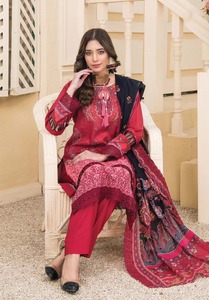 Robe d'été pour femmes de style indien et pakistanais Salwar Kameez fabriquée à partir de coton suisse/vêtements islamiques pour pelouse - Product Image 4