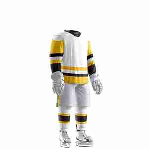 Uniforme de hockey sur glace en polyester respirant de haute qualité, impression de logo personnalisée, nouveau design, ensemble multicolore, style OEM, nom de l'équipe - Product Image 3