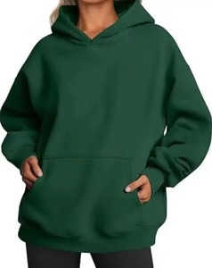 Venta al por mayor sudaderas de lana de gran tamaño para las mujeres sudaderas con capucha de punto sólido con bordado 3D cuello con capucha para la temporada de invierno - Product Image 4