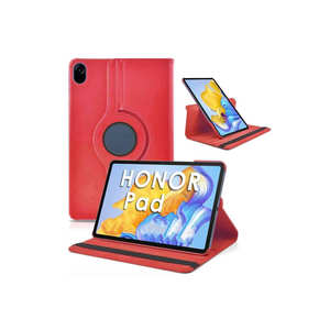 Funda Giratoria de 360 Grados de Cuero PU Rojo para Huawei Honor Pad X9 de 11.5 Pulgadas, Funda Protectora para Tablet - Product Image 1