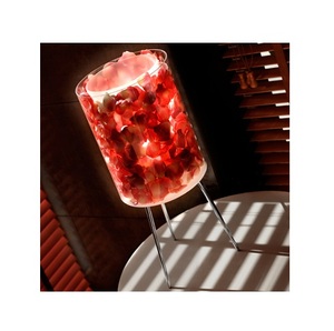 Lámpara de Mesa LED con Pantalla de Tela de Diseño Rústico Creativo, Luz Cálida de 2700K para el Hogar, Dormitorio y Sala de Estar, en Oferta - Product Image 1