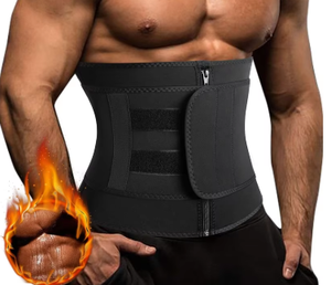 Faja Reductora de Cintura para Hombre, Moldeador Corporal de Neopreno para Pérdida de Peso, Cinturón de Sudoración para Abdomen con Correas Ajustables y Cierre de Gancho y Bucle - Product Image 2