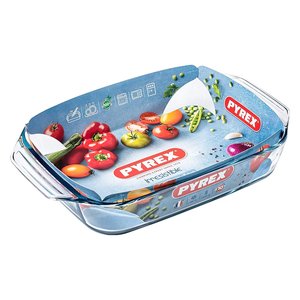 ORTES Transparent 408B000 8046 Plat à four en verre borosilicate (35x23x6cm) pour Pyrex, pour utilisation au four, durable et résistant à la chaleur - Product Image 2