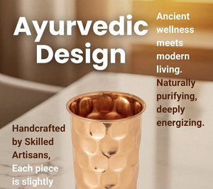 Vasos de Cobre Divris con Acabado Martillado, Diseño Moderno y Ecológico para Uso en la Comedor - Product Image 6