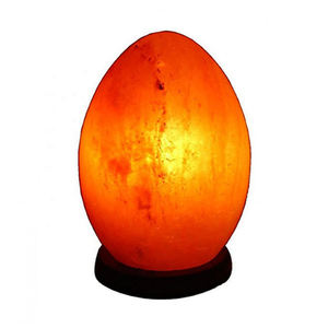 Lampe de sel rose en cristal de l'Himalaya Lampe décorative en forme de goutte de pluie avec gradateur et base en bois - Product Image 2