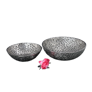 Venta caliente doble tono ensalada fruta Chocolate tuerca servir aluminio duradero plato moderno diario cocina boda fiesta plato - Product Image 2