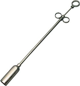 Aplicador de pistola de bolo cromado de acero recto para ovejas y animales grandes, instrumento veterinario para stock vivo - Product Image 6