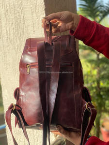 มาใหม่ล่าสุดCrunchหนังเป้สไตล์วินเทจร้อนขายกระเป๋าออกแบบหลายใช้กระเป๋าเป้สะพายหลังขายส่งผลิตภัณฑ์จํานวนมาก - Product Image 5