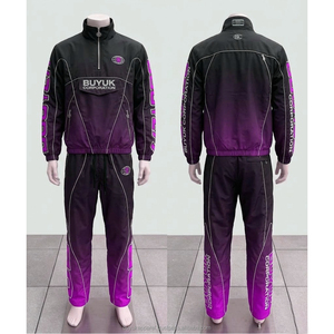 Chaqueta Deportiva Ligera con Estampado Ácido Personalizado, Traje de 2 Piezas de Nailon para Hombre, Ropa Urbana, Diseño Personalizado OEM - Product Image 3