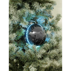 EUROPALMS ไฟ LED ทรงลูกบอลหิมะ 8 ซม. สีดำ แพ็ค 5 ชิ้น ไฟคริสต์มาส - Product Image 2