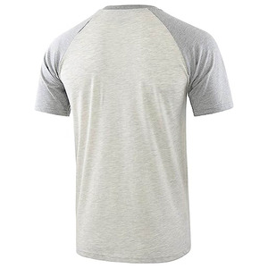 Camiseta de verano para hombre, nueva camiseta con cuello en V, manga corta, 100% algodón, Color sólido, poliéster/Material de algodón - Product Image 2
