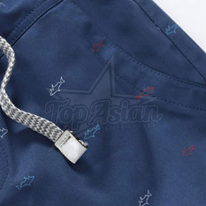 Pantalones cortos informales de algodón para hombre, venta al por mayor, tela transpirable suave, logotipo personalizado, cintura elástica, OEM disponible - Product Image 3