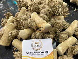 Jouet pour chien en bois de café 100% naturel avec boule en chanvre, nombreux styles créatifs, approvisionnement en vrac, fabriqué au Vietnam - Product Image 4