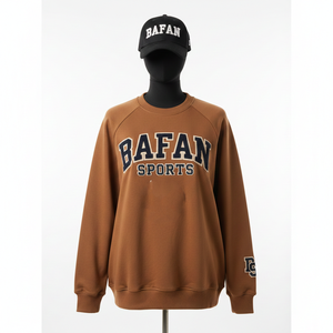 Women Pullover Sweatshirt Premium Cotton Polyester Fleece <b>Brushed</b> Fabric Custom Embroidered Logo Women breathable Sweatshirts - Product Image 6