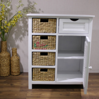 Armoire pliable moderne en bois Artex Dong Thap avec tiroirs en jacinthe d'eau naturelle pour l'organisation de la maison et du salon