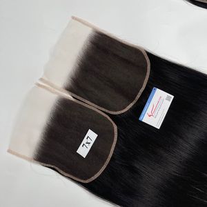 Extensiones de cabello humano natural sin procesar de encaje transparente 5x5 6x6 HD recto natural con cierre frontal de Vietnam - Product Image 5