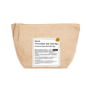 Borsa Clutch in Juta Personalizzata Bonnie, Borsa Promozionale in Carta per Merchandise - Product Image 3