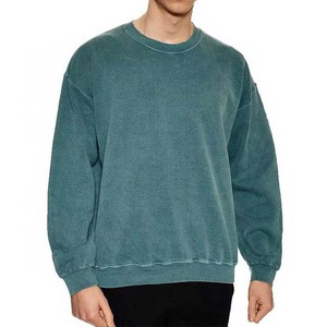 Sweat-shirts et hoodies décontractés pour hommes 100 % coton 2026, style universitaire, coupe oversize, col rond, délavés à l'acide, en promotion - Product Image 4