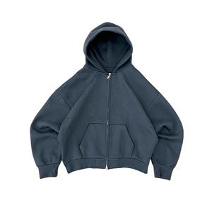 Style unique Matériau de haute qualité Prix de gros Respirant Blanc Poids lourd Confortable Double fermeture éclair Hoodies à vendre - Product Image 2