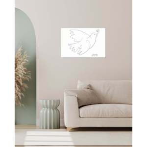 ภาพพิมพ์ศิลปะนกพิราบแห่งสันติภาพของปาโบล ปิกัสโซ ลวดลายภาพนิ่งอันงดงาม - Product Image 3