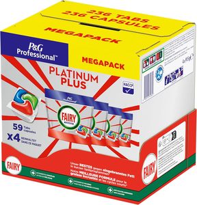 Tablettes lave-vaisselle Fairy Professional Platinum Plus 236 capsules (4 x 59) - Product Image 4