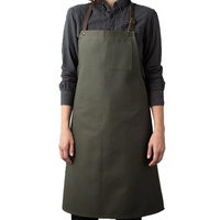 Tablier de cuisine unisexe élégant pour les cuisiniers professionnels et les amateurs de cuisine avec cravate réglable et compartiments avant