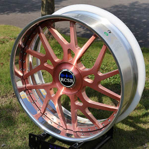 RCSR Nouvelles jantes en alliage forgé sur mesure de 24 pouces, finition brossée, garantie 5 ans, jeu de 2 pièces pour Chevrolet <span class=keywords><strong>Camaro</strong></span> - Product Image 5