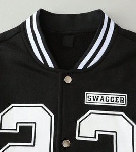 Varsity vestes hommes femmes personnalisé logo broderie letterman veste décontracté sportif streetwear mode 2025 - Product Image 3