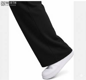 Pantalones de chándal de gran tamaño para mujer, pantalones de cintura alta, pantalones de chándal de pierna ancha de rizo francés de algodón para mujer, pantalones de chándal para hombre - Product Image 5