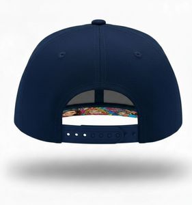 My Dear Who You Are Embroidered <b>Snapback</b> <b>Cap</b> Unisex 6 Panel Canvas Baseball Hat Adjustable Blue Streetwear Outdoor Fashion OEM - Product Image 3