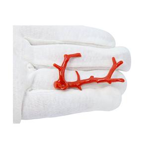 Pieza de 22 quilates, forma de palo de Coral rojo italiano Natural, piedra preciosa suelta, Coral pulido en bruto, precio mayorista - Product Image 1