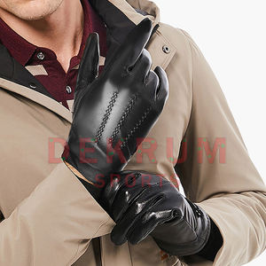 Gants en cuir légers de haute qualité pour hommes 2024, style uni, prix de gros, pour usage extérieur - Product Image 5