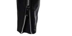 Wholesale Sialkot Leather <b>Jacket</b> Winter Motorcycle <b>Jacket</b> Zipper Closure Pattern Decoration Men's Women's Leather <b>Canvas</b> <b>Jacket</b> - Product Image 5