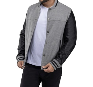 Wholesale Fashion Men Solid Varsity <b>Jacket</b> Reversible <b>Waterproof</b> Windproof Breathable High quality Autumn 100% Heated - Product Image 2
