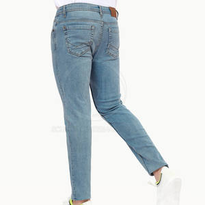 Jeans décontractés pour hommes de haute qualité pantalons salopette légère conception d'impression 100% coton taille moyenne derniers services OEM de mode de rue haute - Product Image 3