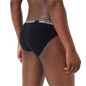 Paquete de 6 bragas de algodón elástico para hombre con elástico suave y transpirable cómodo ajuste Navigare colores surtidos - Product Image 1