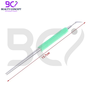 Meilleure vente d'outil de levage de cils en argent avec poignée en caoutchouc pointeur pointe crème séparateur d'échelle de cils - Product Image 5