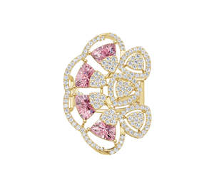 Bague élégante en or massif 14 carats avec diamant moissanite rond, style hip-hop, pour femme, cadeau de fiançailles, de mariage ou d'anniversaire, bijoux - Product Image 2