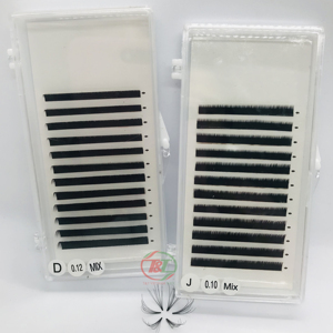 Vietnam produce extensiones de pestañas postizas DIY al por mayor pestañas de visón individuales uñas artificiales bandeja de pestañas extensiones de cabello al por mayor - Product Image 1
