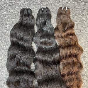 Paquete de trama de cabello humano virgen de alta calidad negro crudo para tupé de encaje Jerry Curl Style One Donor VQ Hair Model Laura 150% - Product Image 3