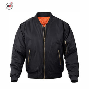 Chaqueta Bomber Unisex clásica y cómoda con patrón de bordado, colores y tamaños personalizados con cuello levantado, nueva condición para el invierno - Product Image 3