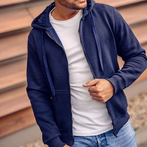Sudadera con capucha y cremallera completa para hombre de gimnasio personalizada - Product Image 4